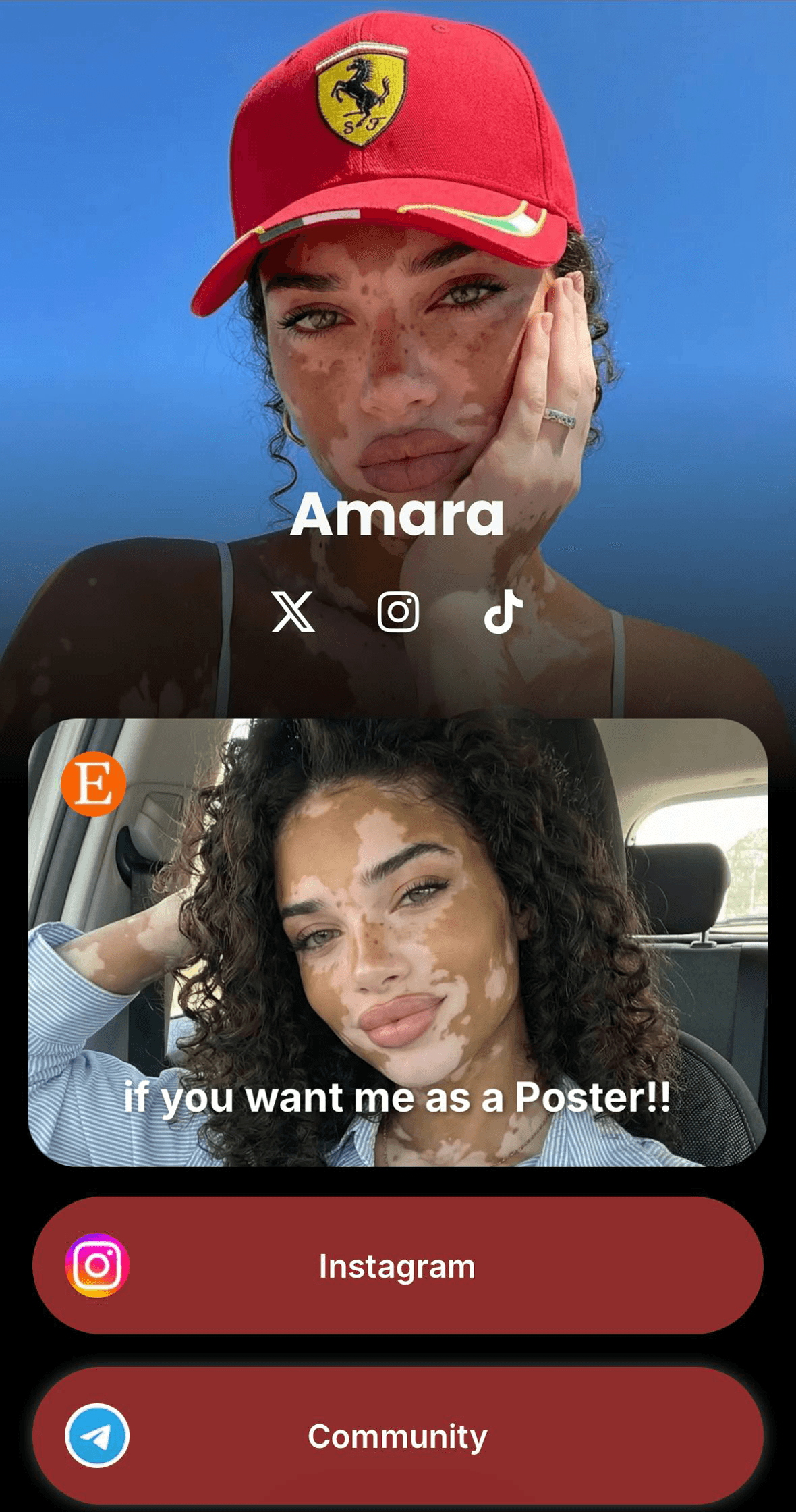 Creator page on Supalink